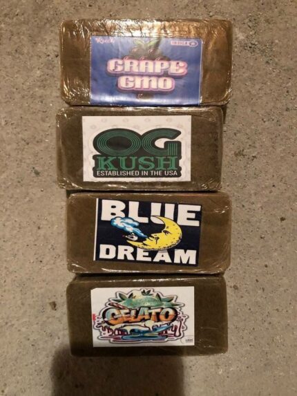 GRAPE GMO, OG KUSH, BLUE DREAM, GELATO